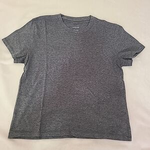 Everlane The Organic Cotton Box Cut Tee Grey/Charcoal Sz Small
